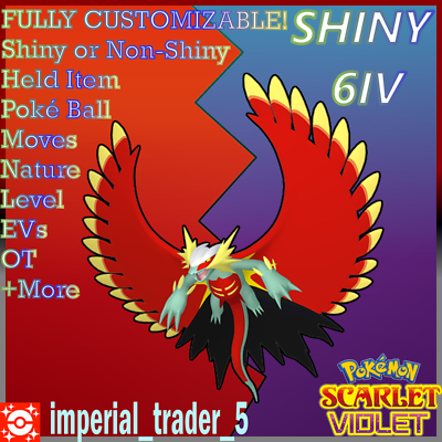 Pokmon Scarlet and Violet SHINY Roaring Moon W/ Best 6IV + Customizable  | eBay