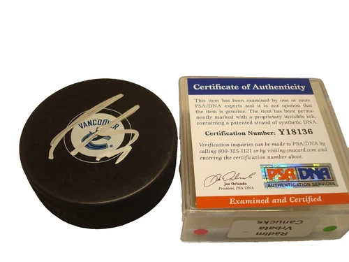 Radim Vrbata NHL Autographed Hockey Pucks