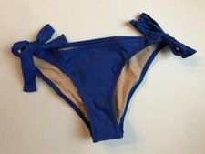 NWT JCrew 44 Side-Tie Bikini Bottom Size S Bistro Blue J2820 low-rise swim