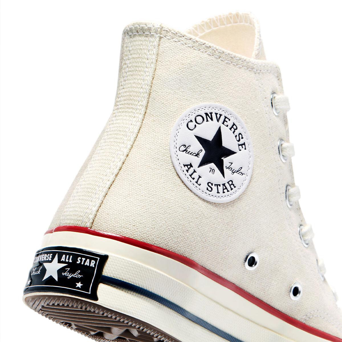 CONVERSE ALL STAR CT CHUCK 70 HI PARCHMENT CANVAS SNEAKERS MEN