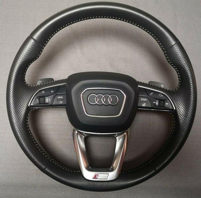 Audi SQ7 Q7 4M HEATED OEM Multimedia Steering Wheel w. Gear Shifters