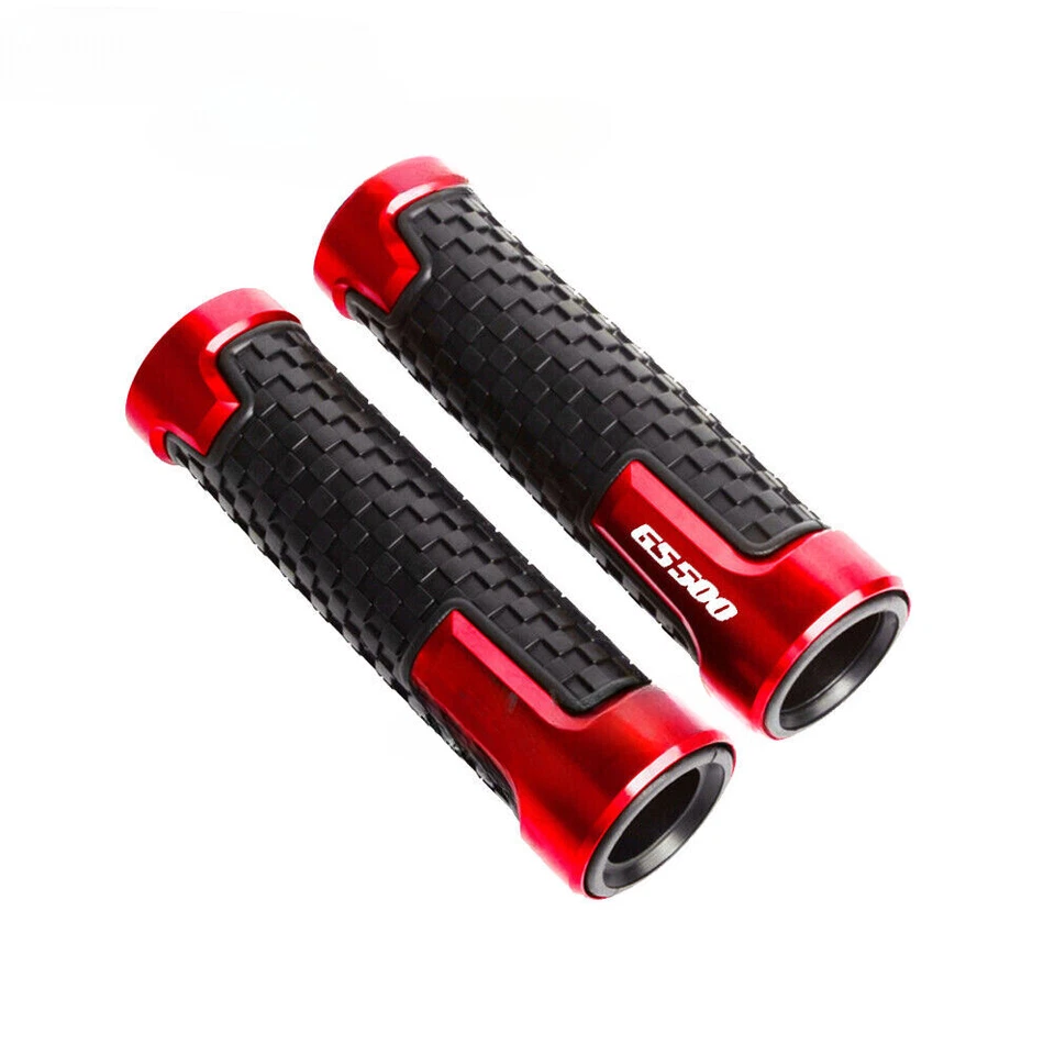 Red CNC Grip Handlebar Balanced Plug slider Bar End Cap Cover For SUZUKI GS500 Foto 3 de 4