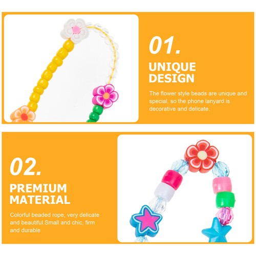 2 Pcs Bling Crystal Wrist Lanyard Wrist Strap Hanging String - 第 7/12 張圖片