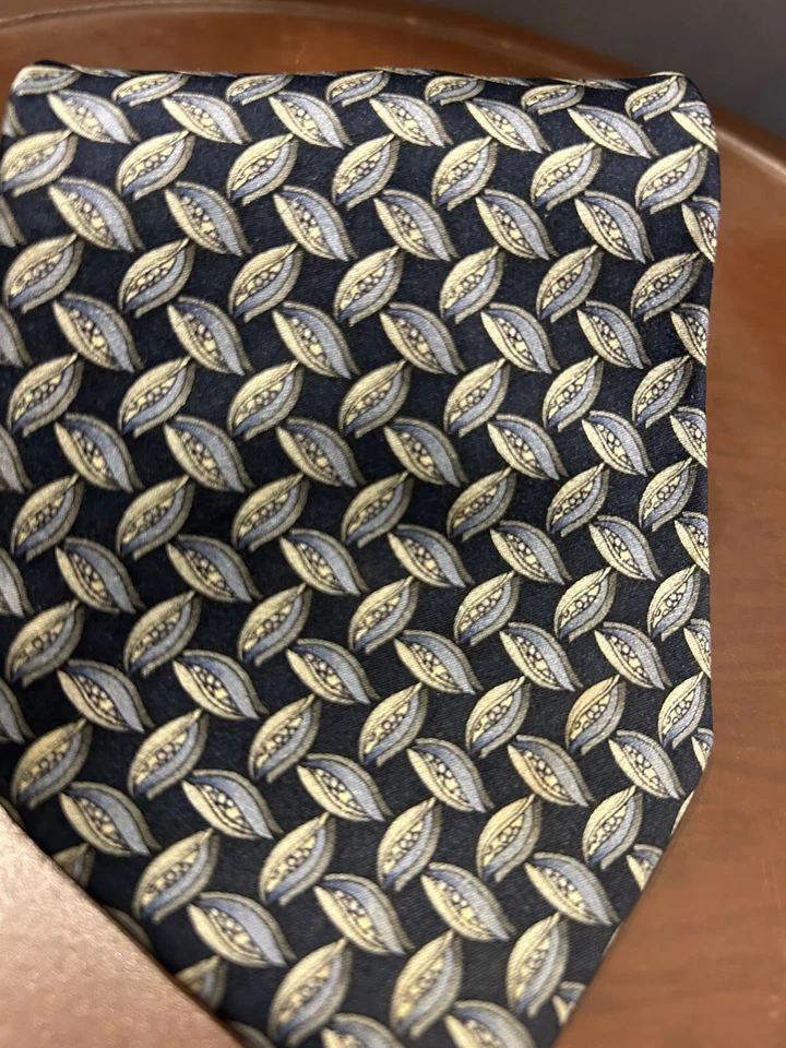 Corbata de cuello para hombre COCKTAIL Collection Gin & Tonic 100 % seda patrón abstracto Foto 3 de 4