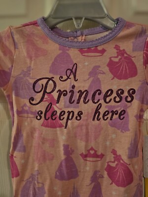 Disney Store Princess Footed Sleeper Pajamas Size 9-12 Months