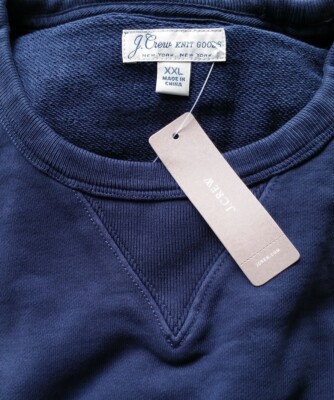 JCREW sweatshirt navy french terry dark blue plain basic crewneck