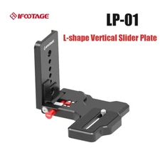 iFootage LP-01 Quick Release L-shape Vertical Slider Plate for Camera Tripod Pan