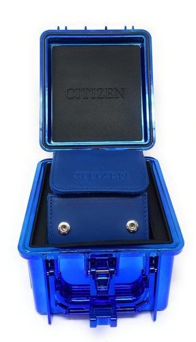 Citizen Promaster Watch Blue Chrome & Black Box Hard Case - Holds One 5x4x4 - Picture 4 of 6