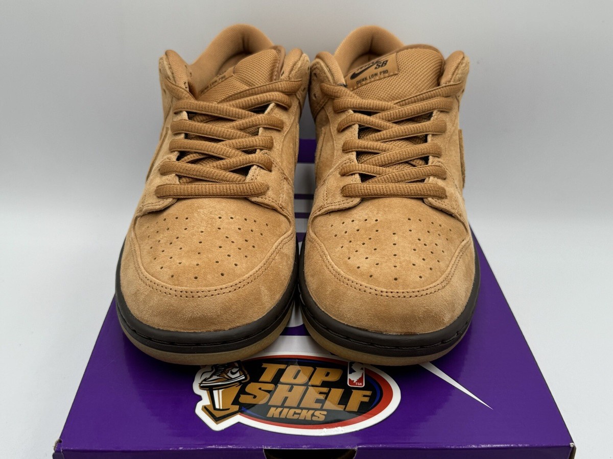 New Nike Dunk Low Sb Wheat 2021 Size 10 Authentic Rare Ds