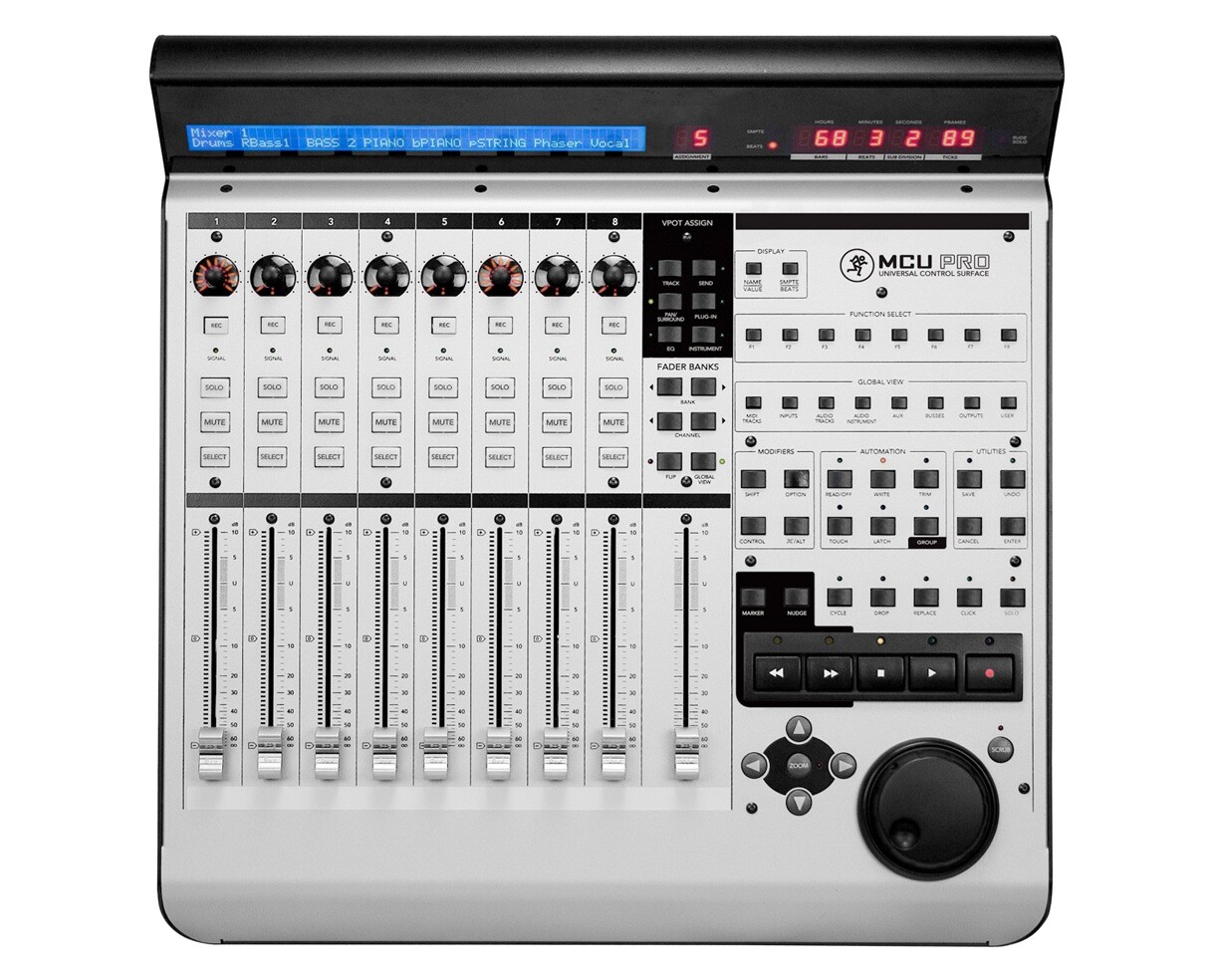 Mackie MCU Pro Expandable USB/MIDI Control Surface - Silver for