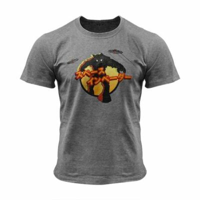 Unisex Klein Gaming T-Shirt Space Invaders Geek Retro Arcade Videospiel Neu