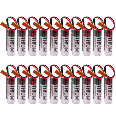 10x ER6V/3.6V 2400mAh TOSHIBA PLC Replacement Battery Mitsubishi - Foto 6