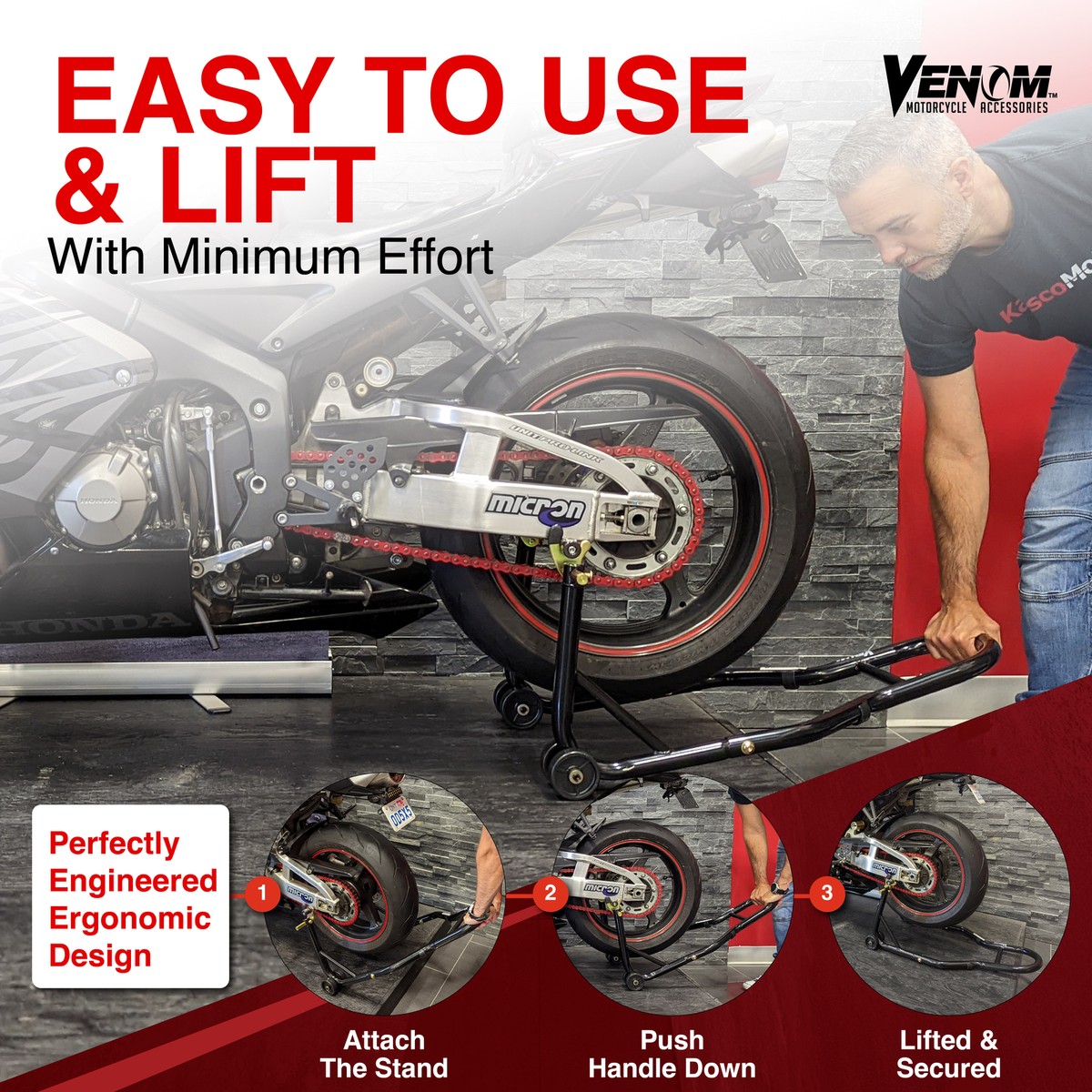 Motorcycle Stands BikeMaster Front Head Lift Stand - Cycle Gear Moose ...