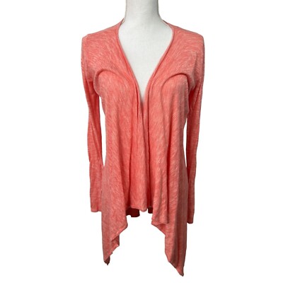 Lola by AFG Cardigan Womens XS Peach Openfront Sweater Cottagecore, Fairycore