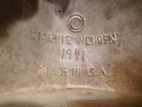 ULTRA-RARE 1941 Nadine Wenden String Holder Dispenser Baker Chef Composite - Picture 9 of 9