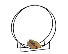 Dagan Round Steel Firewood Storage Rack 40" x 12" Round 1/4 Cord Rack LH-40