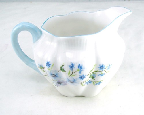 Shelley Dainty Shape BLUE ROCK Mini Creamer Height 2 7/8" EXCELLENT - Picture 4 of 7