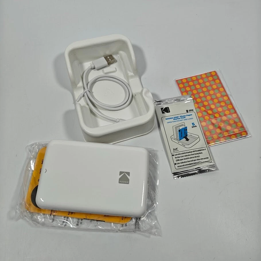KODAK STEP Instant Mobile Photo Printer RODMP20AMZW WHITE