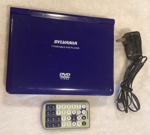 Sylvania Portable 7” DVD/CD Player SDVD7015 Tested/Working W/Cord And Remote