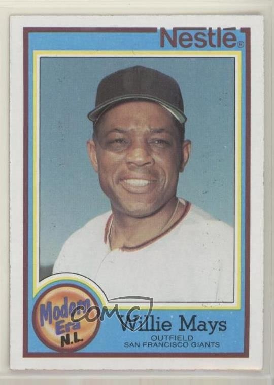 1987 Topps Nestle All-Time Dream Team Food Issue Willie Mays #28 HOF 05lu