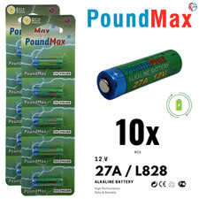 10 Pack x Super Alkaline 27A 12v GP27A MN27 A27 PoundMax Security Batteries