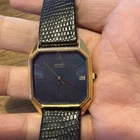 Vintage Seiko Watch Mens 30mm Gold Tone Date 5932-5019 Needs Battery