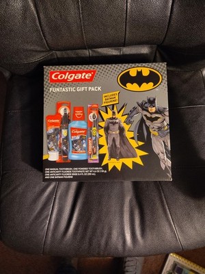 Colegate Funtastic 5 pc Gift Pack Batman DC Comics - Toothbrush Toothpaste Rinse
