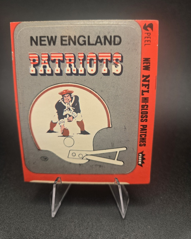 Vintage New England Patriots NFL Football Helmet Sticker Decal Hi-Gloss Patch