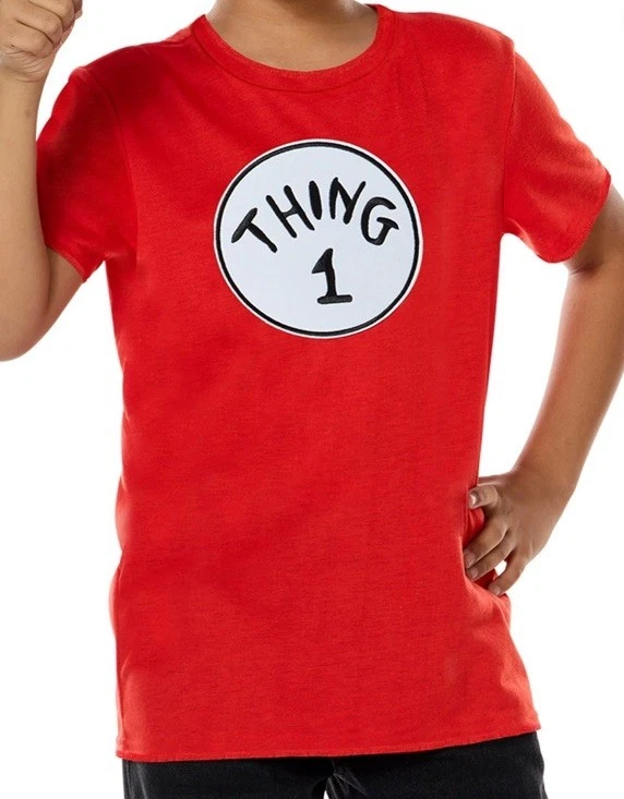 Nuevo Dr. Seuss Cosa 1 y 2, Disfraz de Halloween para Niños, Talla S/M (6-8) Foto 2 de 4