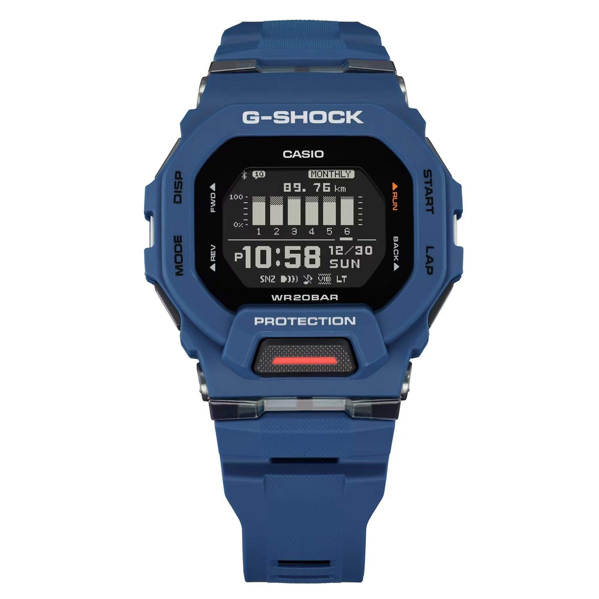 rw-2241) G-SHOCK G-SQUAD GBD-200 クオーツ CASIO G-SHOCK GBD-200-2 G-SQUAD BLUETOOTH BLUE DIGITAL WATCH | eBay