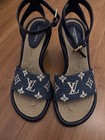 Louis Vuitton Denim Espadrilles Wedge Size 36 — photo 2