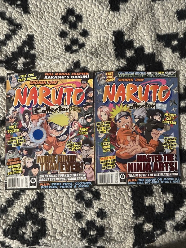Naruto Collector Lot 2008 Shonen Jump Spring Winter 2008 Manga Anime Magazine