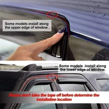 For 2004-2009 Toyota Sienna Acrylic Window Sun Visor Wind Deflector Rain