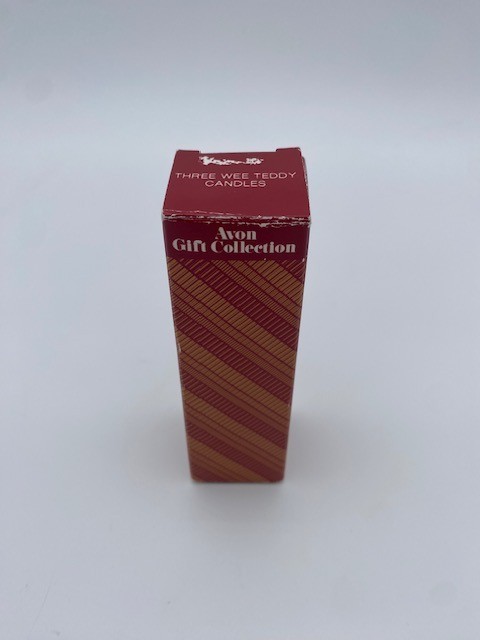 Avon Gift Collection Three Wee Teddy Candles - VTG New w/ Box
