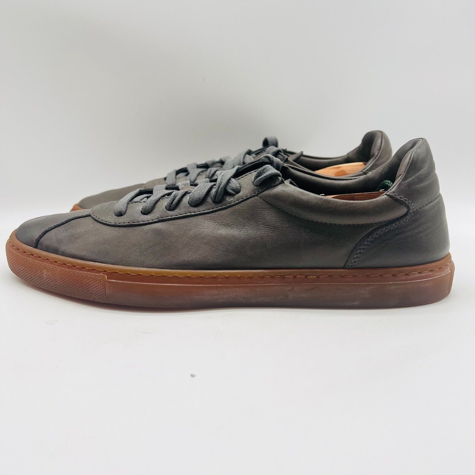 SAOLA Scarpe M Gemi donna 41 US 10 sneakers pelle grigia suola gomma casual italiana