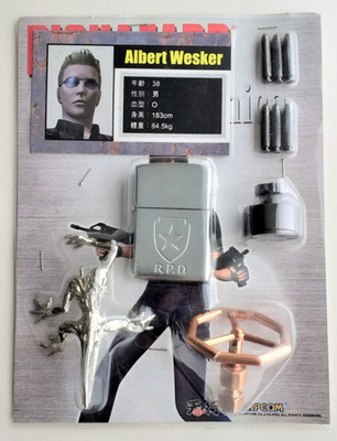  Capcom Resident Evil Biohazard Albert Wesker Merchandise Collectibles Set RARE