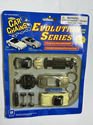 1/64 Diecast Evolution series Car corvette key chains