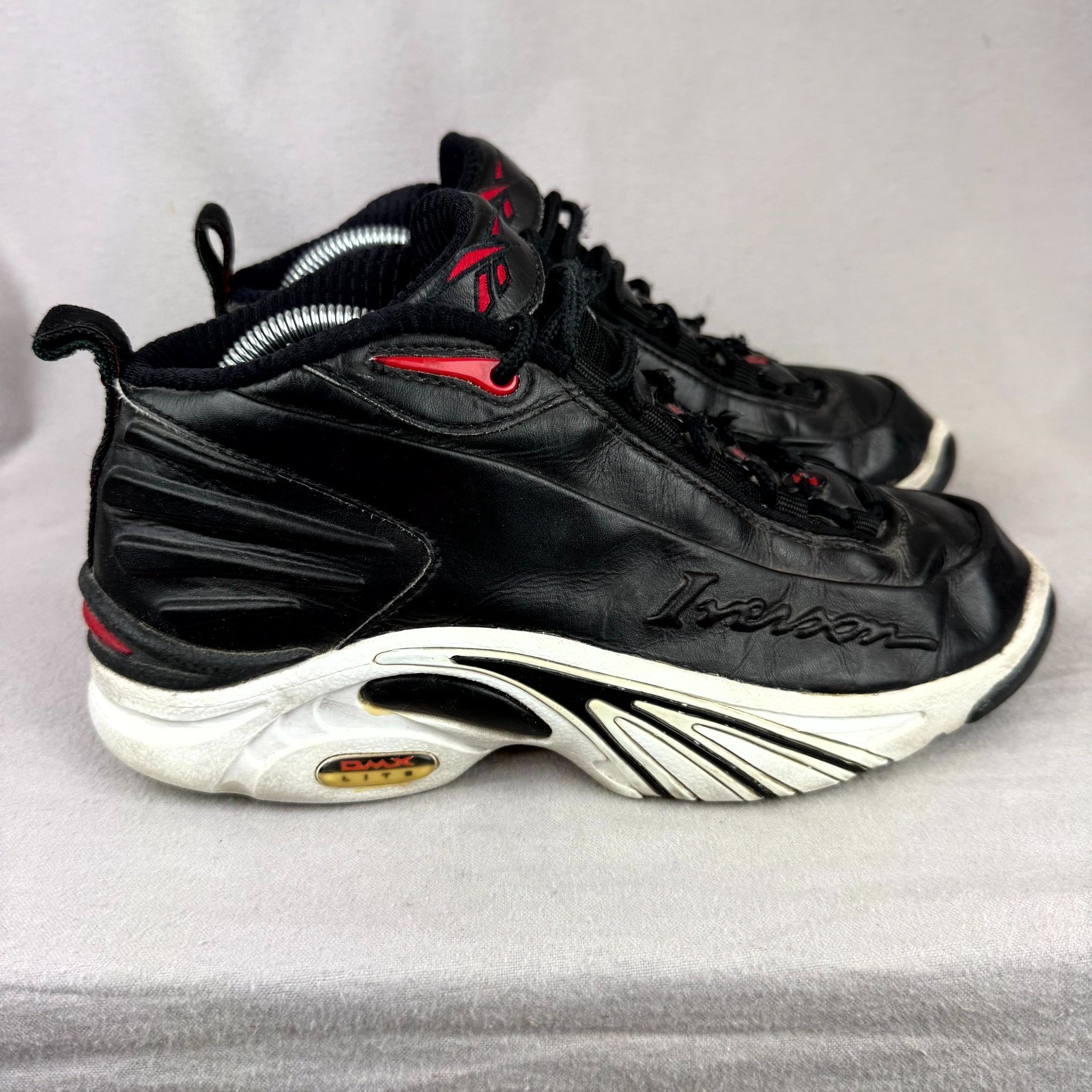 Mens 8 Black Sneakers Allen Iversons