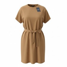 NEW Forever 21 Belted Mini Dress Womens Casual T Shirt Dress Short Sleeve Small