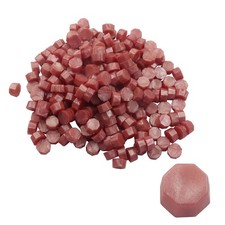 Bonsicoky Pink Wax Seal Beads, 600 Pack, Octagon Shape 8mm,