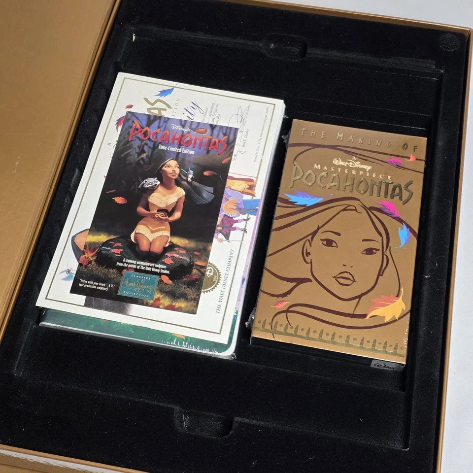 Walt Disney Masterpiece Pocahontas Exclusive Deluxe Video Edition VHS Authentic - Imagem 4 de 4