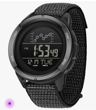 Watches for Men Digital Sport Watch Waterproof Tactical Outdoor Nylon Strap