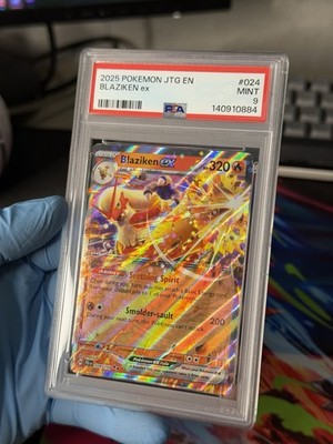 💎 2025 Pokémon Blaziken EX #24/159 PSA 9 MINT – Journey Together