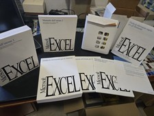 Microsoft Excel Version 4.0 User Manual 1 - 2 Q E Vintage Rare 1990-92'