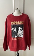 Wham Last Christmas Red Jumper Sweatshirt Primark XL Extra Large