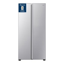 Image of Fridgemaster 441 L Side-by-Side American Fridge Freezer Silver