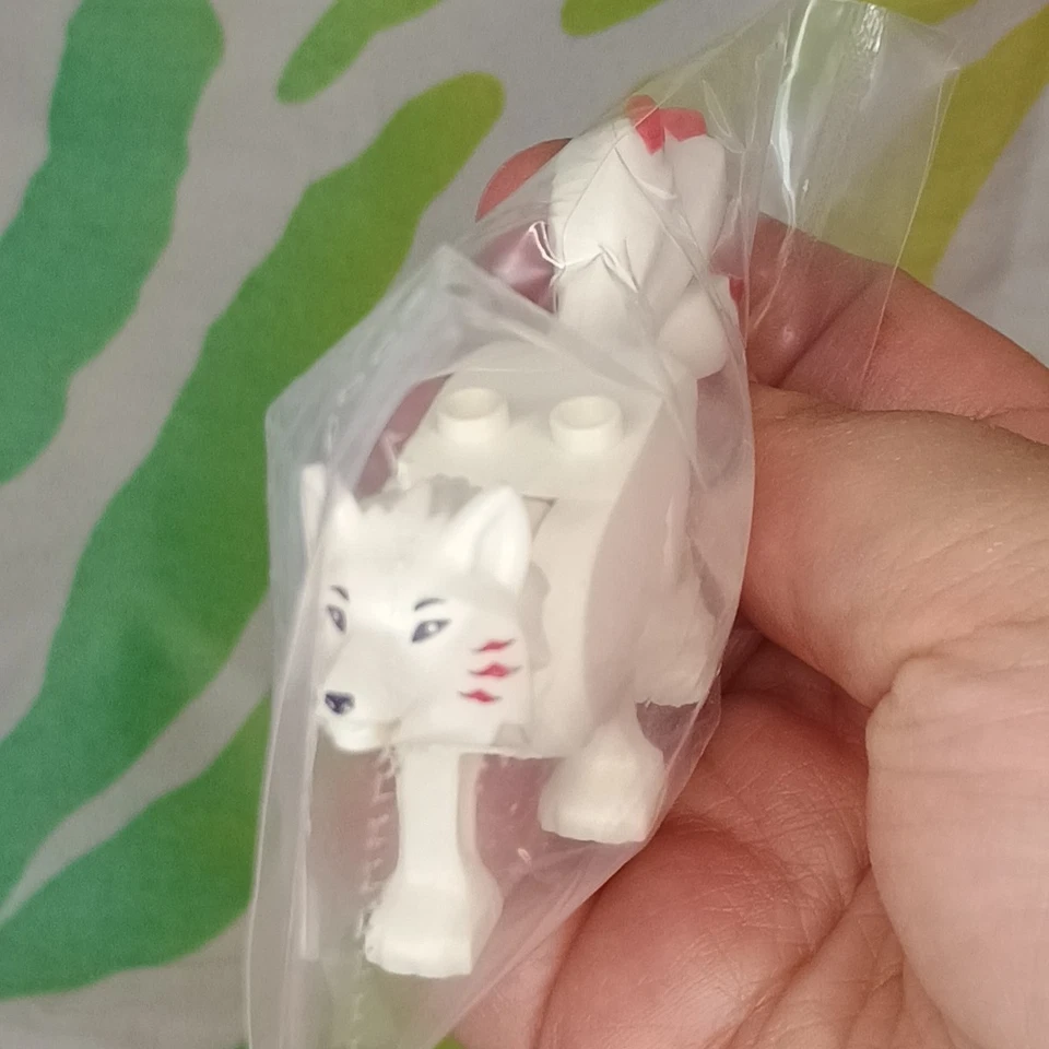 Lego Ninjago White 3 Tail Wolf Akita Bb0916c01pb01 New - Image 4 of 4