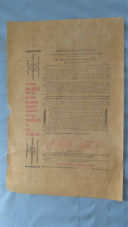 1890's Giant Powder Company Explosives Handling Rules & Instruction Broadside