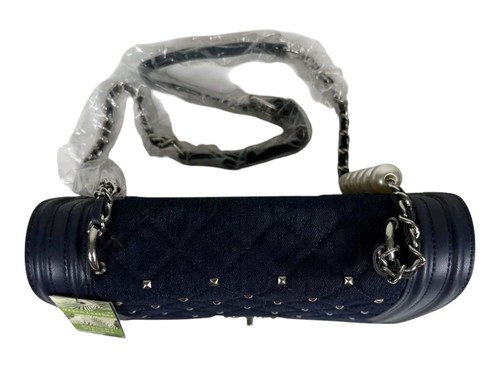 Badgley Mischka Quilted Denim Crossbody Navy Bag NWT (MSRP: $159) - Picture 8 of 12