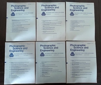1981 Complete Year Photographic Science & Engineering Vol 6 issue 1-6 SPSE KODAK